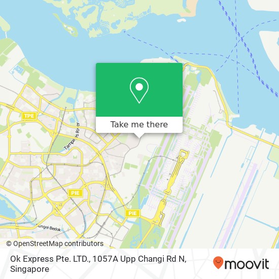 Ok Express Pte. LTD., 1057A Upp Changi Rd N地图