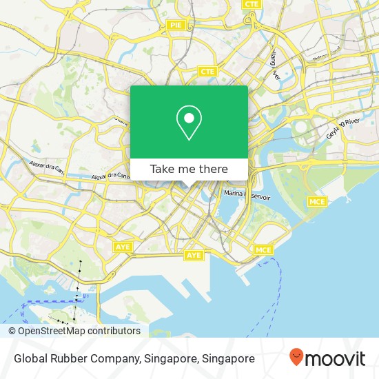 Global Rubber Company, Singapore map