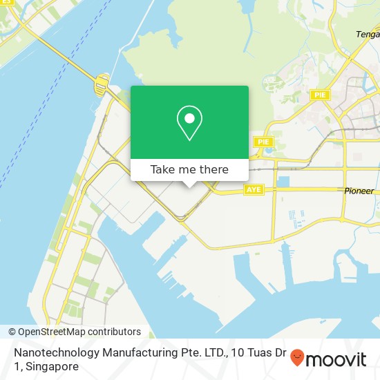 Nanotechnology Manufacturing Pte. LTD., 10 Tuas Dr 1地图