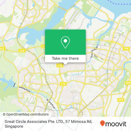Great Circle Associates Pte. LTD., 57 Mimosa Rd map