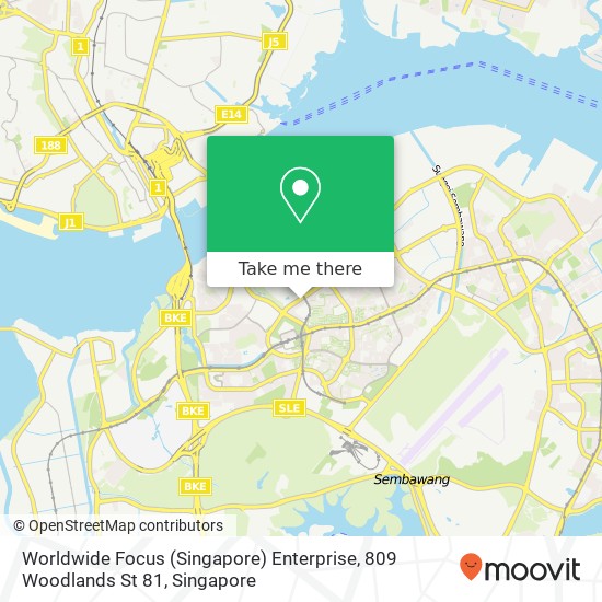 Worldwide Focus (Singapore) Enterprise, 809 Woodlands St 81 map