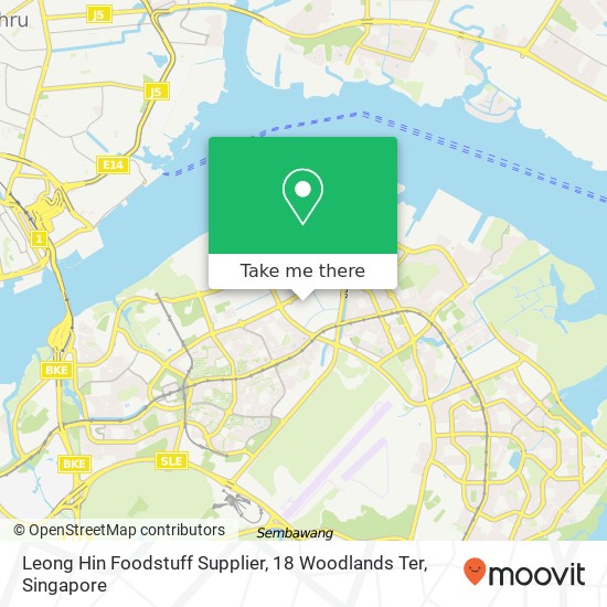 Leong Hin Foodstuff Supplier, 18 Woodlands Ter地图