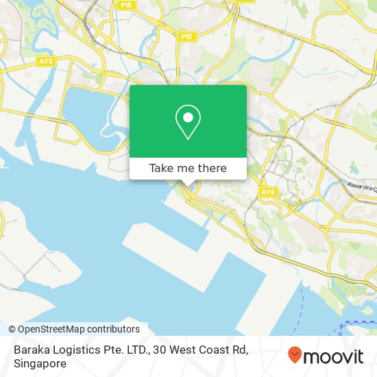 Baraka Logistics Pte. LTD., 30 West Coast Rd地图