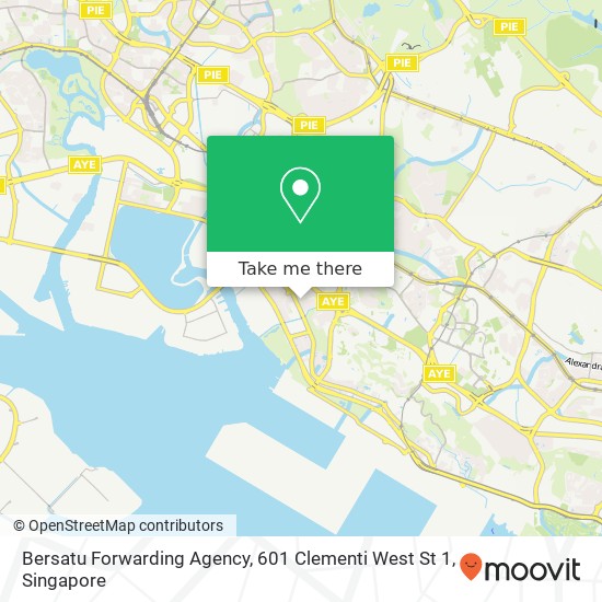 Bersatu Forwarding Agency, 601 Clementi West St 1 map