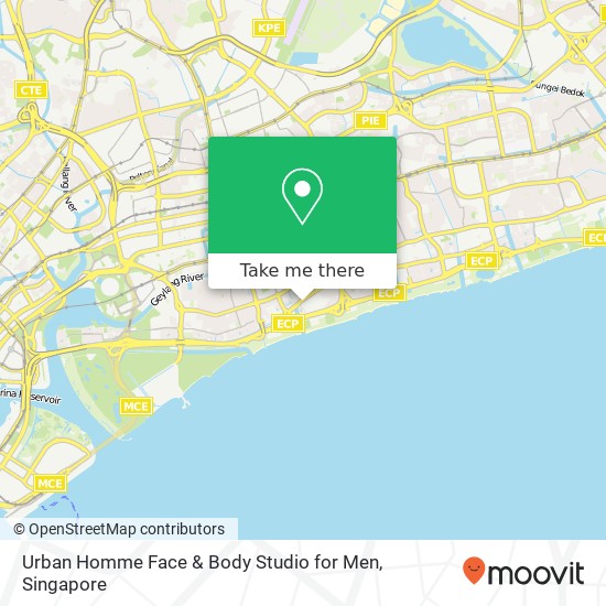 Urban Homme Face & Body Studio for Men map