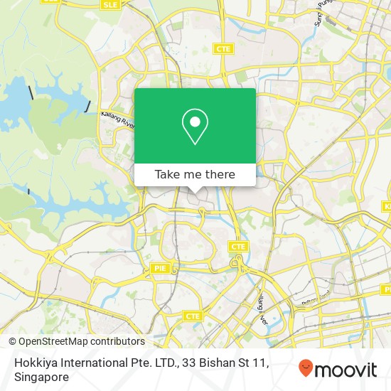 Hokkiya International Pte. LTD., 33 Bishan St 11 map
