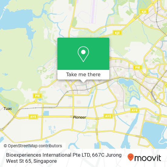 Bioexperiences International Pte LTD, 667C Jurong West St 65地图