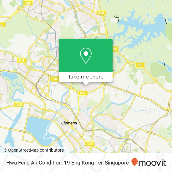 Hwa Feng Air Condition, 19 Eng Kong Ter map