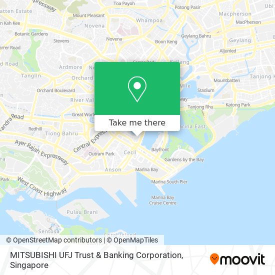 MITSUBISHI UFJ Trust & Banking Corporation map