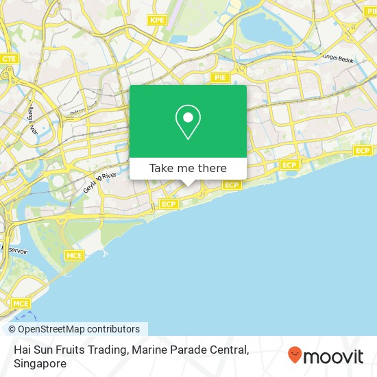 Hai Sun Fruits Trading, Marine Parade Central map