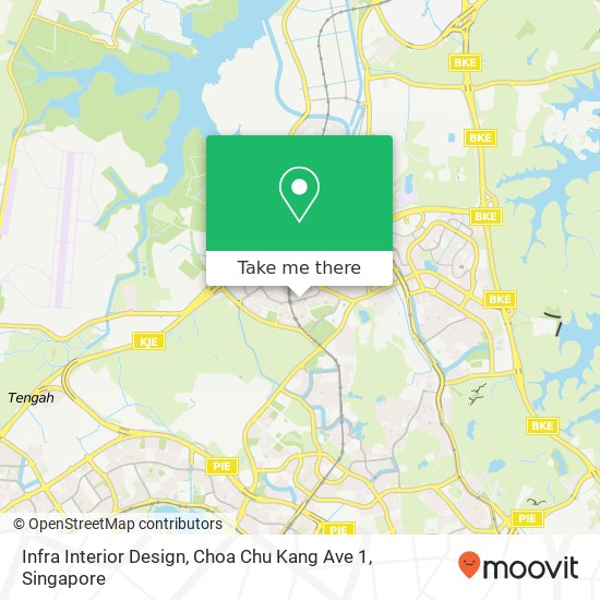 Infra Interior Design, Choa Chu Kang Ave 1 map