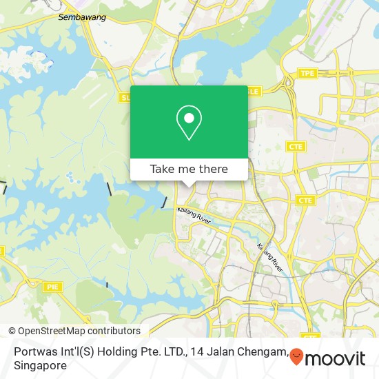 Portwas Int'l(S) Holding Pte. LTD., 14 Jalan Chengam map