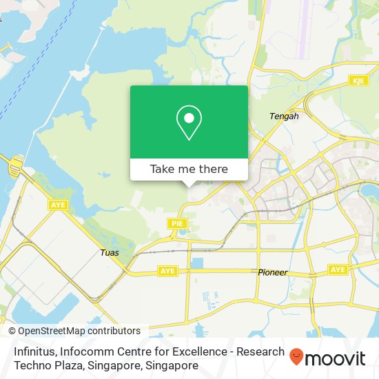 Infinitus, Infocomm Centre for Excellence - Research Techno Plaza, Singapore map