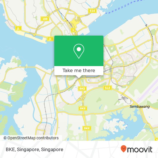 BKE, Singapore map