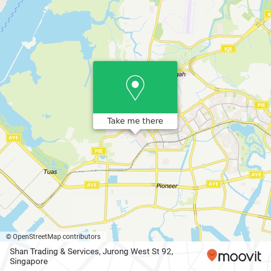 Shan Trading & Services, Jurong West St 92地图