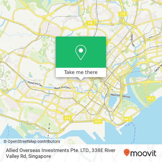 Allied Overseas Investments Pte. LTD., 338E River Valley Rd地图