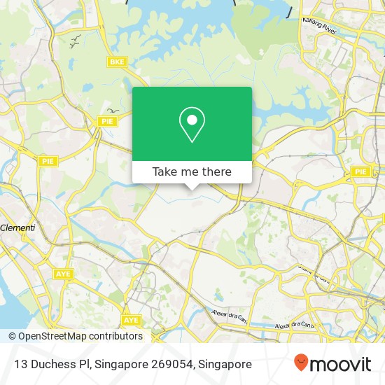 13 Duchess Pl, Singapore 269054地图