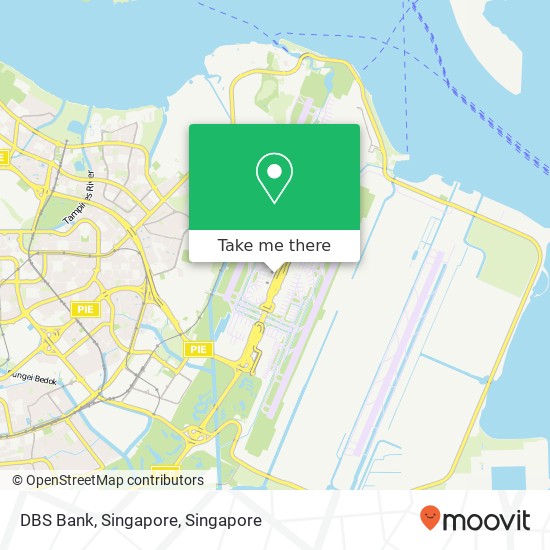 DBS Bank, Singapore map