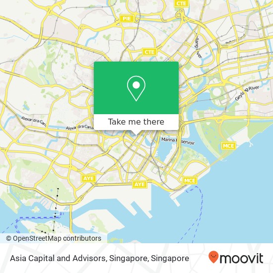 Asia Capital and Advisors, Singapore map