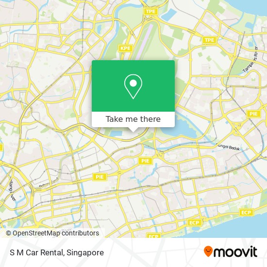 S M Car Rental map