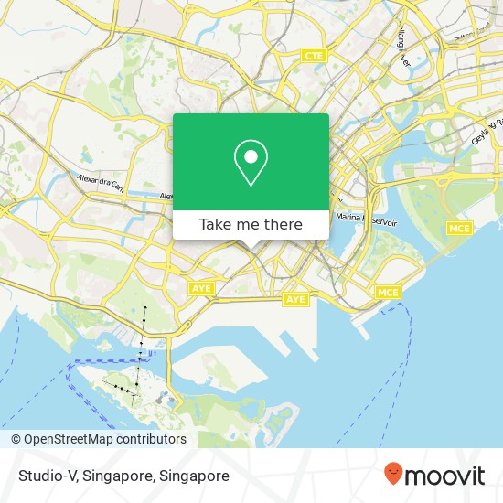 Studio-V, Singapore map