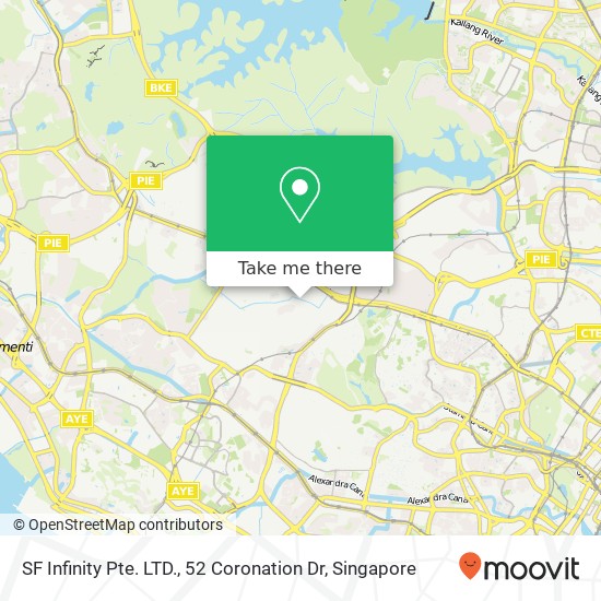 SF Infinity Pte. LTD., 52 Coronation Dr地图
