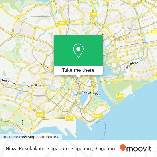 Ginza Rokukakutei Singapore, Singapore地图