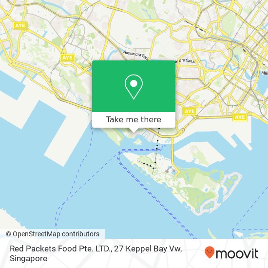 Red Packets Food Pte. LTD., 27 Keppel Bay Vw map