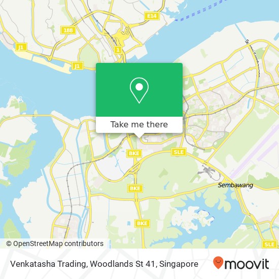 Venkatasha Trading, Woodlands St 41 map