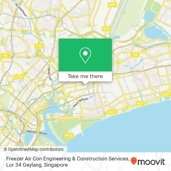 Freezer Air Con Engineering & Construction Services, Lor 34 Geylang map