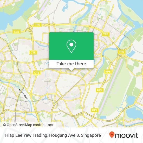 Hiap Lee Yew Trading, Hougang Ave 8 map