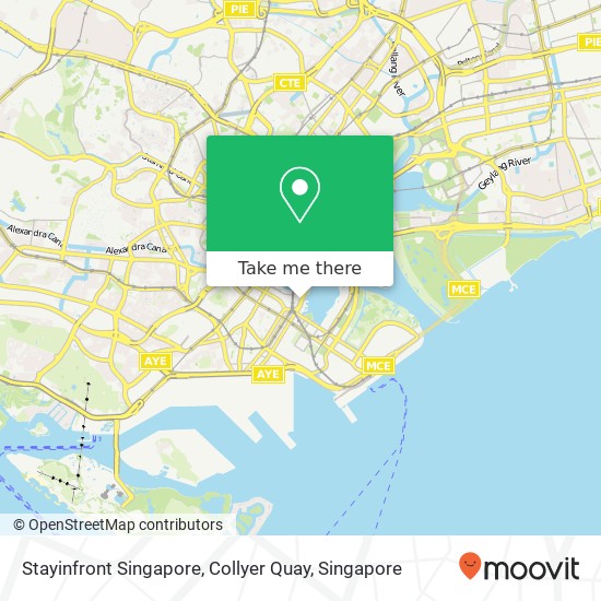 Stayinfront Singapore, Collyer Quay map