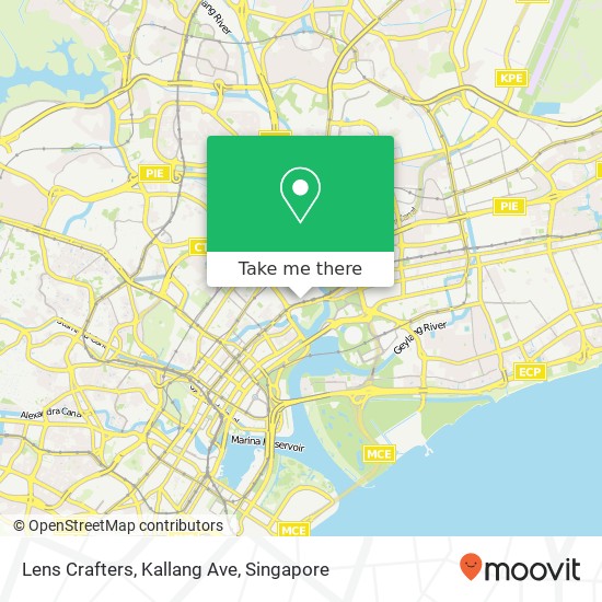 Lens Crafters, Kallang Ave map