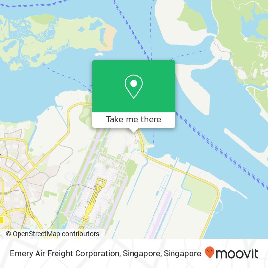 Emery Air Freight Corporation, Singapore map