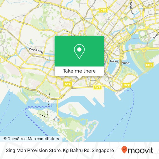Sing Mah Provision Store, Kg Bahru Rd地图
