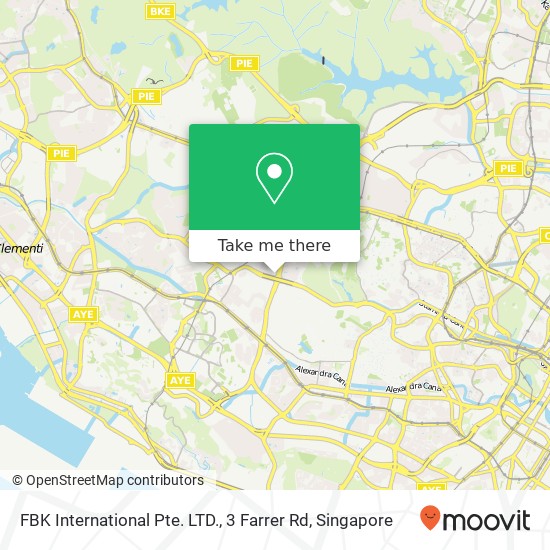 FBK International Pte. LTD., 3 Farrer Rd map