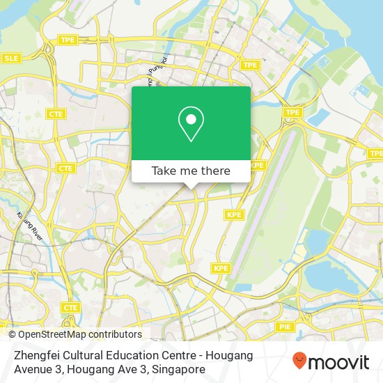 Zhengfei Cultural Education Centre - Hougang Avenue 3, Hougang Ave 3地图