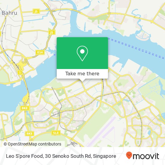 Leo S'pore Food, 30 Senoko South Rd map