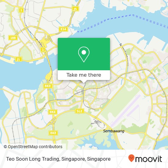 Teo Soon Long Trading, Singapore map