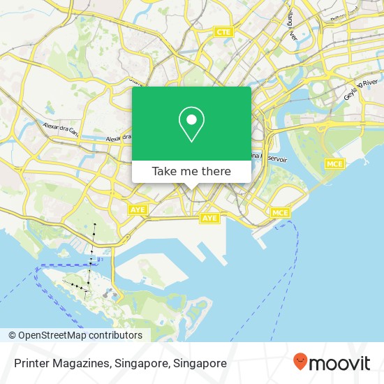 Printer Magazines, Singapore map