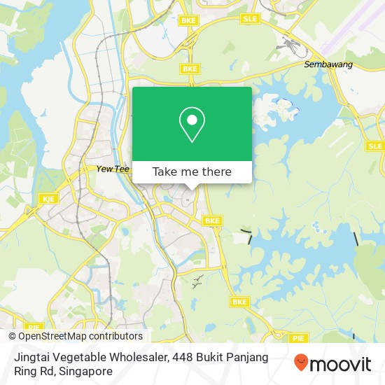 Jingtai Vegetable Wholesaler, 448 Bukit Panjang Ring Rd map