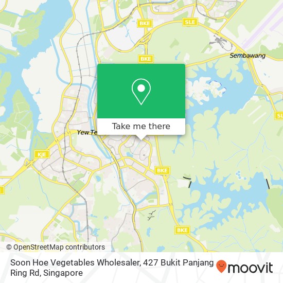 Soon Hoe Vegetables Wholesaler, 427 Bukit Panjang Ring Rd map