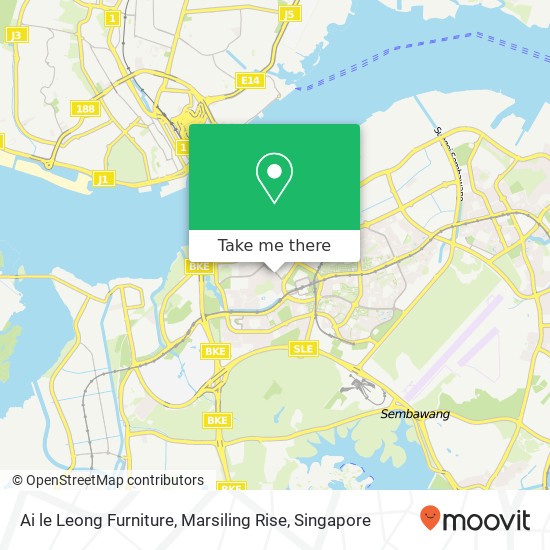 Ai le Leong Furniture, Marsiling Rise map
