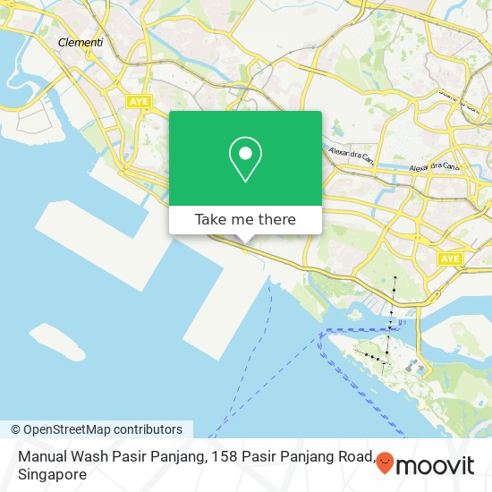 Manual Wash Pasir Panjang, 158 Pasir Panjang Road map