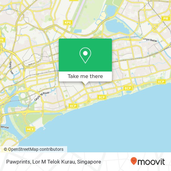 Pawprints, Lor M Telok Kurau地图