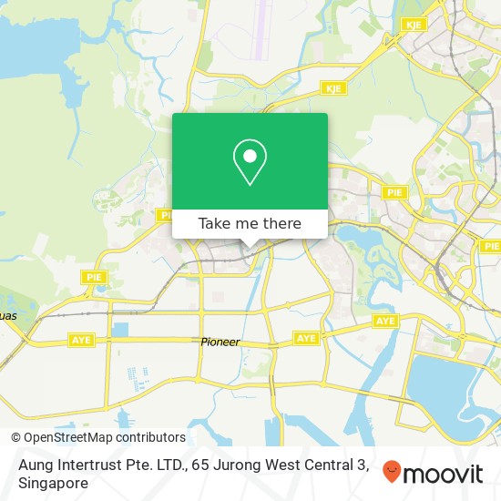 Aung Intertrust Pte. LTD., 65 Jurong West Central 3 map