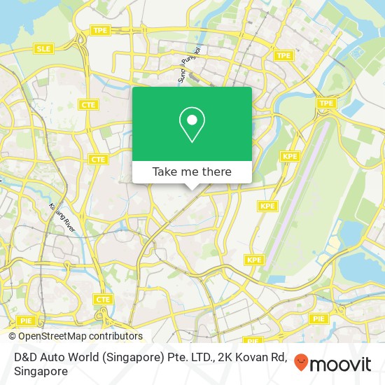 D&D Auto World (Singapore) Pte. LTD., 2K Kovan Rd地图