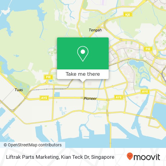 Liftrak Parts Marketing, Kian Teck Dr map