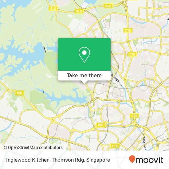 Inglewood Kitchen, Thomson Rdg map
