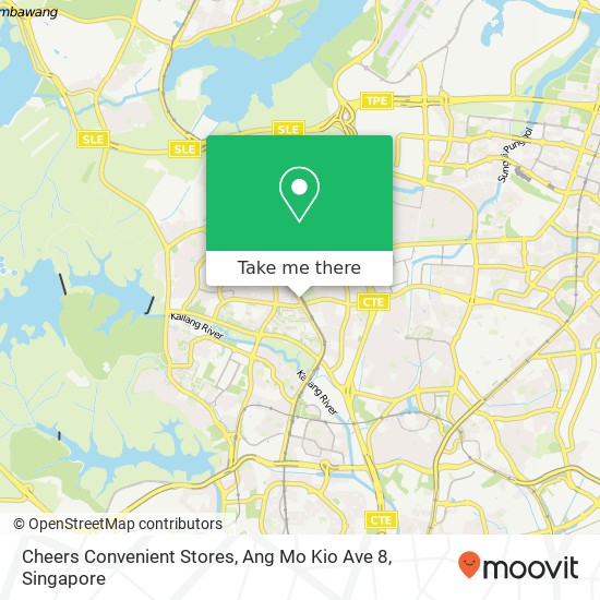 Cheers Convenient Stores, Ang Mo Kio Ave 8 map